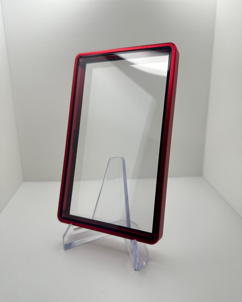 Red 130PT magnetic graded card holder